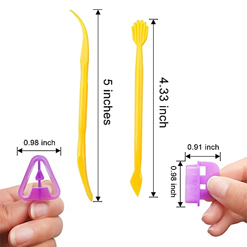 54PCS Plastic Alphabet Number Symbol Cookie Cutters and Mini Fondant Cake Decorating Mould Tools by CSPRING