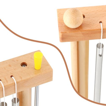 EASTROCK 20 Note Chime Silver Table Wind Chime Bar Percussion Instrument - color: Sliver