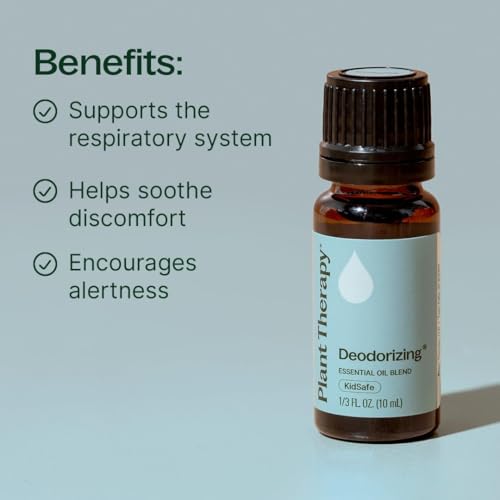 Plant Therapy Deodorizing Essential Oil Blend 10 mL Ideal for Cleaning | Pure Essential Oils, Undiluted, Ideal for Household Cleaning & Deodorizing - size: 0.33 Fl Oz (Pack of 1)