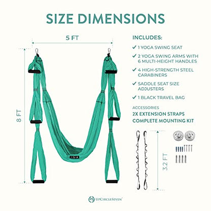 UpCircleSeven Aerial Yoga Swing Set Ceiling Mount Accessories