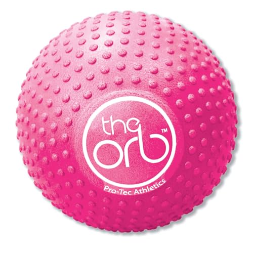 Pro-Tec Athletics Orb Massage Balls, Vary in Size and Color, Deep Tissue Massage, Muscle Relief, Promotes Flexibility, Hamstring, Quadriceps, Calf, Multi-Directional Massage Ball, Working Out - color: Standard 5" Pink
