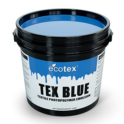 Ecotex® Tex-Blue Pre-Sensitized Screen Printing Emulsion, Photo Emulsion,Pt | Premixed And Pre-Sensitized Photo Emulsion - No Diazo Needed, Compatible With Plastisol And UV Ink, 12 Month Shelf Life - Pt - size: Pint - 16 oz.