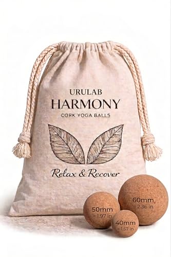 Cork Massage Ball Set, Myofascial Release for Trigger Points & Knots | Fascia Release, Eco-Friendly, Travel Bag Included