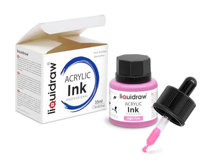 Liquidraw Acrylic Drawing Ink - 20 Assorted Colours | 35 ml Bottles with Ink Dropper | Suitable for Painting, Art Drawing & Design | for Professionals, Artists, Students & Hobbyists | Waterproof - style: Set of 20 (Assorted Colours)