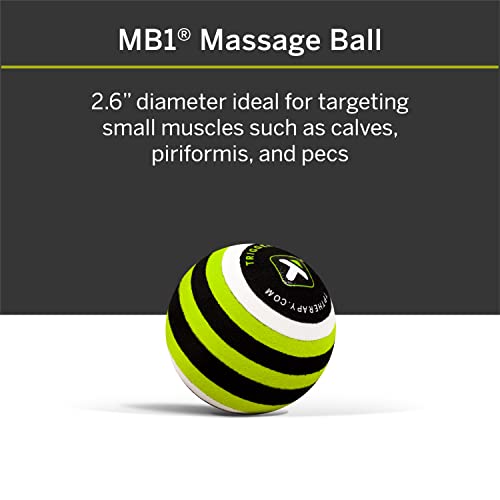 TriggerPoint Grid Original Foam Roller Black 13" + MB1 Massage Ball for Healthy Body Muscle Massage