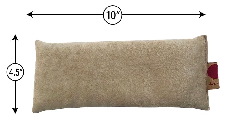 Eye Pillow Blue Denim Cherry Pit-Stone Pack, Microwavable Hot/Cold Compress, Sustainable Heating Pad, Moist Heat, Headache Pain Relief, Spa Yoga Gift - color: Blue Denim, Natural-dyed