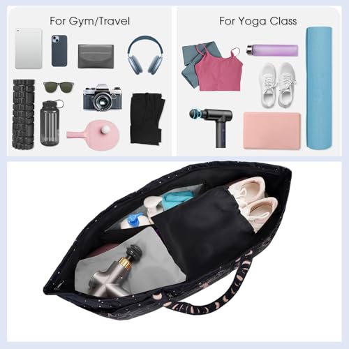 Yoga Mat Bag Yoga Mat Carrier with Shoes Compartment & Wet Pocket Pilates Bag with Zipper Pockets & Yoga Mat Holder Strap Yoga Bags and Carriers Fits All Your Stuff - color: Tree of Life