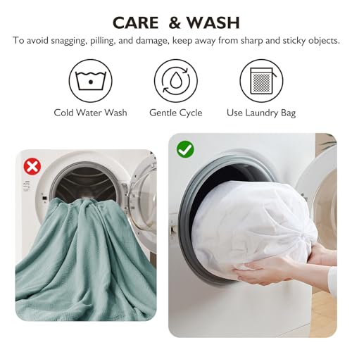 EMME Muslin Cotton Queen Blanket for Bed 90" x 90" Lightweight Breathable Layering Bedspread Gauze Soft Lightweight Airy Teal - color: 01 - Teal, size: Queen (90" x 90")