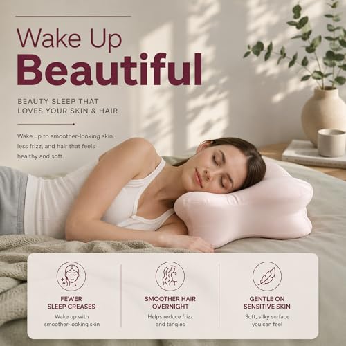Derila Ergo Premium Blend Pillowcase with Modal & Silk Pillow Case - size: Beauty Pillowcase - 21.25 x 14.17 x 4.72 in