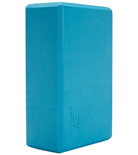 Everyday Yoga Premium Foam Block, 3in/4in/5in Thick, Multi Colors, 1 Block - color: Peacock, size: 3 Inch Thick
