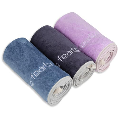 Microfiber Gym Towels for Men Women Workout - 14"x29" - Set of 3 - color: Blue+grey+purple