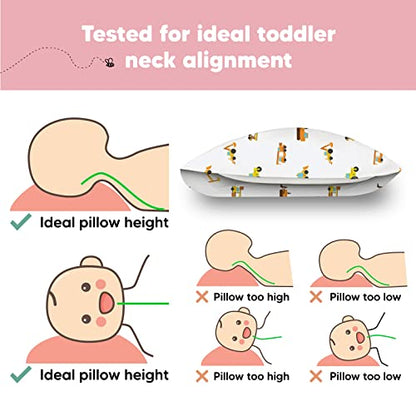 Toddler Pillow with Pillowcase 13x18 My Little Dreamy Pillow (Construction) - color: Construction