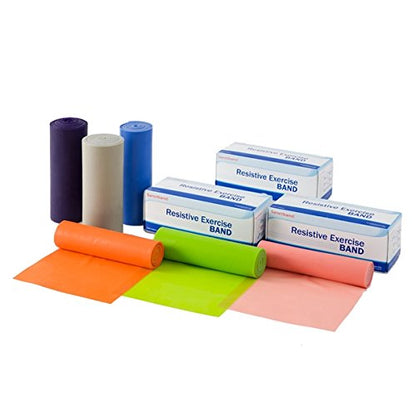 Product of Malaysia 6 Yards Orange Sanctabnd Level 2 Light Resistance Exercise Bands, Physical Therapy for Strength Training Yoga Pilates Stretching, Stretch Elastic Band Different Strengths Workout