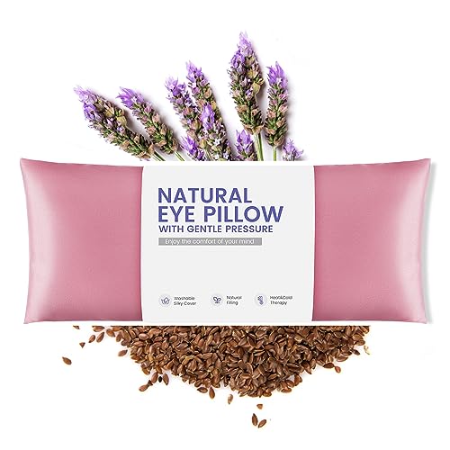 Weighted Eye Pillow for Yoga, Moist Heat Mask for Dry Eyes(Pink) - color: Eye Mask02-pink