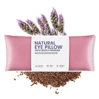 Weighted Eye Pillow for Yoga, Moist Heat Mask for Dry Eyes(Pink) - color: Eye Mask02-pink