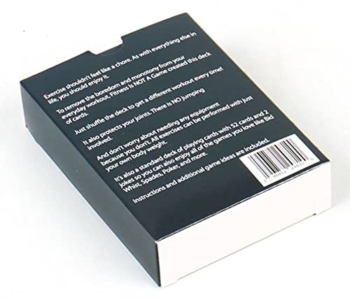 Low-Impact Exercise Playing Cards | 52-Card Deck | Bodyweight | All Fitness Levels | Strength Training and Cardio | at-Home Workout | Family Game Night | Fun
