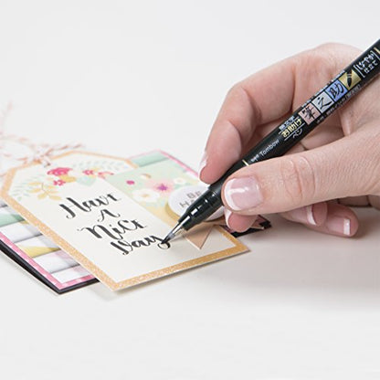 Tombow 82039 Fudenosuke Brush Pen, Soft Tip 5-Pack, Black - style: Soft Tip