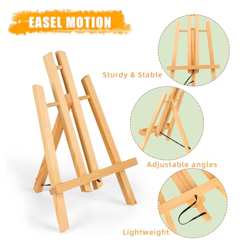 20 Pack 11.8" Wooden Easel, Easel Stand for Painting | Tabletop Easel for Artist/Students/Beginners, Portable Canvas Photo Picture Sign Holder - style: 11.8‘’- 20 PK