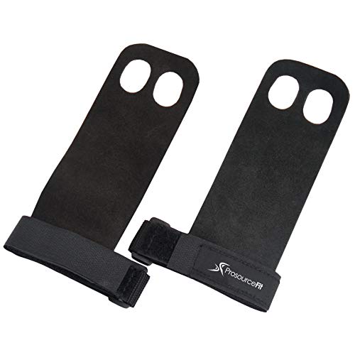 ProsourceFit Gymnastics Hand Grips PU Leather Pair for Pull-Ups, Weight Lifting and Kettlebell Exercises - size: 스몰/미디엄