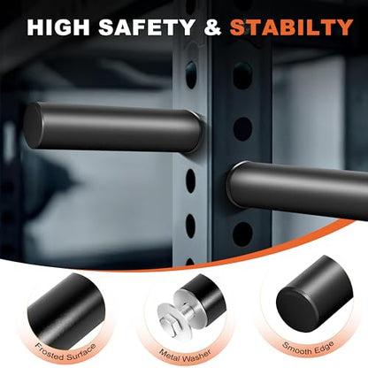 EVERYMATE Weight Plate Holder Power Rack Attachment 2 Inch Olympic Plate Storage Power Squat Rack Holder Weight Plates for 2x2 3x3 2x3 Power Cage Accessories Weight Plate Rack - color: A-5/8" hole(4pcs)-9.05 Inch