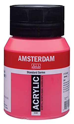 Amsterdam Standard Series Acrylic Jar 500ml Permanent Red Purple 348 (17723482) - color: Permanent Red Purple, size: 16.9 Fl Oz (Pack of 1)