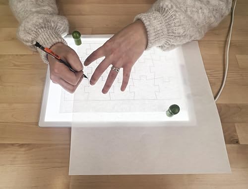 Cutterpillar Glow Elite Mini Light Board — LED Craft & Quilting Light Pad — Compact & Portable 10" x 13" Size — 4 Brightness Levels, Magnetic Base & Self-Healing Cutting Mat - style: Glow Elite Mini