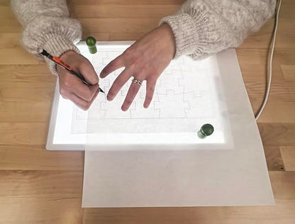 Cutterpillar Glow Elite Mini Light Board — LED Craft & Quilting Light Pad — Compact & Portable 10" x 13" Size — 4 Brightness Levels, Magnetic Base & Self-Healing Cutting Mat - style: Glow Elite Mini