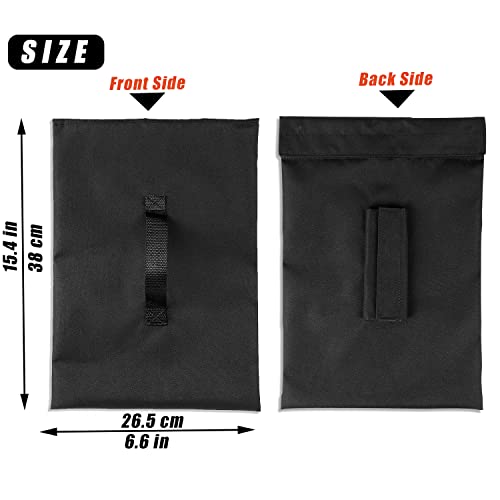 VISEMAN 4PCS Sports Net Sandbags, Weighted Anchor Bags for Baseball & Golf Nets,Soccer Goals, Hockey Nets - style: Black×4PCS