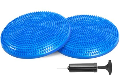 Primasole Balance Disc with Air Pump Wobble Cushion for Stability Workout 2 PCS