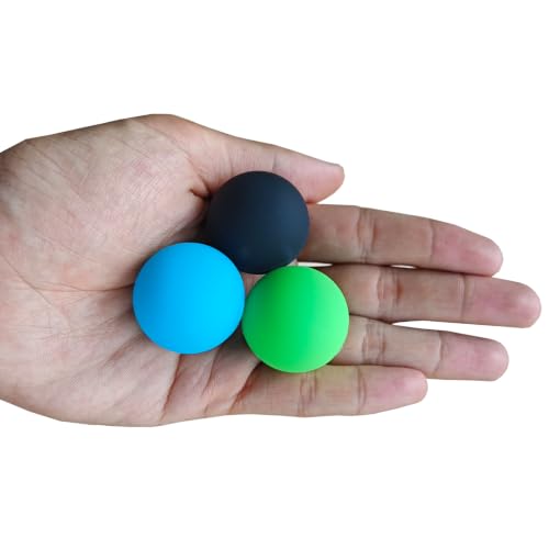 3 PCS Foot Hand Deep Tissue Massage Ball - color: 1.2" Bluegreenblack