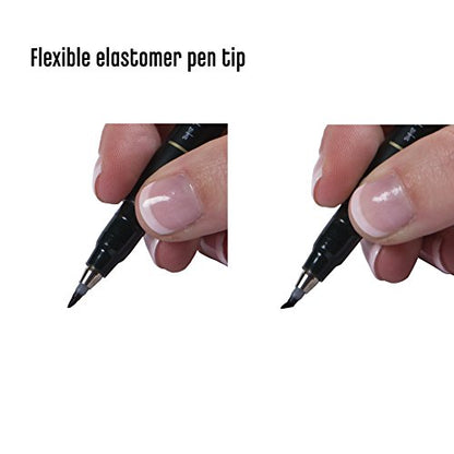 Tombow 82039 Fudenosuke Brush Pen, Soft Tip 5-Pack, Black - style: Soft Tip