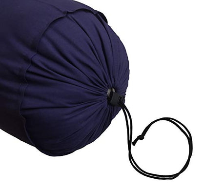 Saffron Navy Blue Bolster Pillowcase - Neck Roll Round Bolster Cover for Bed Sofa Chair Couch Lounge Cotton 6" Diameter x 38" Long (15 cm Diameter x 96 cm Long) Removable Cover - size: 38" x 6" (Pack of 1)