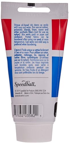 Speedball 3582 Transparent Extender Base For Fabric Block Printing Ink AP Certified 2.5 FL OZ