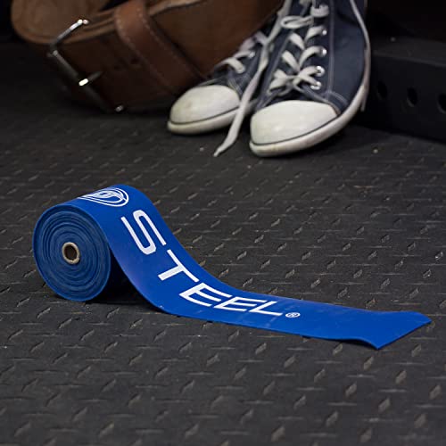 Serious Steel Mobility & Recovery (Floss) Bands |Compression Band | Tack & Flossing Band (7' L x 2" W) - color: Single - Blue