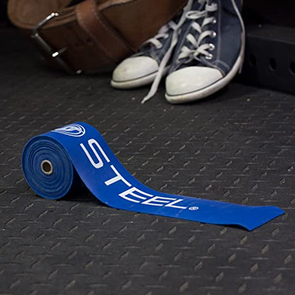 Serious Steel Mobility & Recovery (Floss) Bands |Compression Band | Tack & Flossing Band (7' L x 2" W) - color: Single - Blue