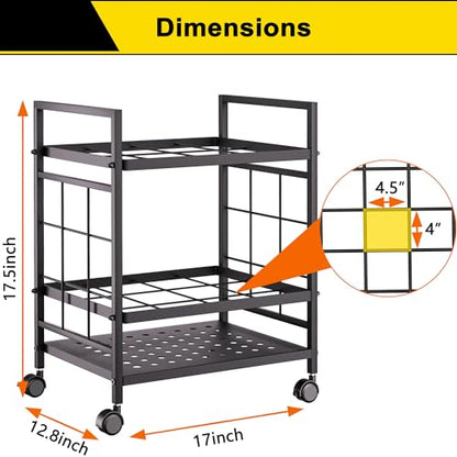 GIOTORENT Blueprint Storage Rack, Blueprint Holder with Wheels, Used for Storing Map/Poster/Blueprint/Architectural Construction Plan, 12 Slots, 2 Brakes, Silent Wheel for Home, Office, School(Black) - style: 12 Slots - Black