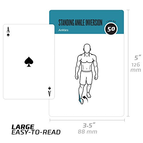 NewMe Fitness Stretching Workout Cards - 50 Card Exercise Deck - style: Stretching