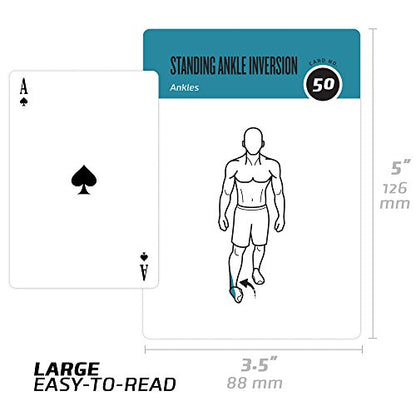 NewMe Fitness Stretching Workout Cards - 50 Card Exercise Deck - style: Stretching