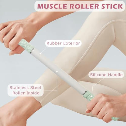 Muscle Roller Stick - Myofascial Release & Deep Tissue Massage Grey - color: Gray