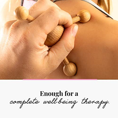 tuuli Accessories – Trigger Point Massage Tool, Multi-Functional Wooden Handheld Massager for Back, Neck, Shoulder and More, Helps Ease Muscle Tension and Support Skin Health