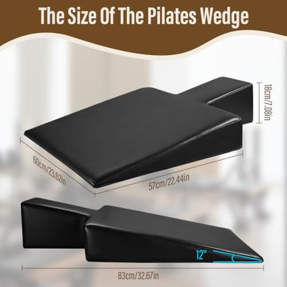 12° Pilates Wedge, Non-Slip Wedge for Reformer, Wedge Mat for Pregnancy