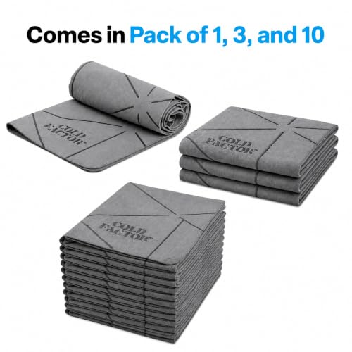 COLD FACTOR Instant PVA Cooling Towels, Cooling Neck Wraps, Gray, 1 Pack - color: Gray