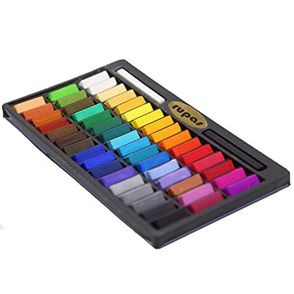 Rupas Soft Dry Pastel 48 Color Set Square Chalk - color: Rupas Dry Pastel 48 Color
