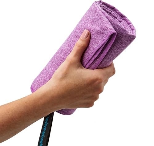 2-Pack Microfiber Towel - XXL Travel Quick Dry and Extra Soft Microfiber Towels, Lightweight and Compact for Gym, Swim Practice, Travel, Backpacking, Camping, RV, Beach, Camping - color: Purple Marle
