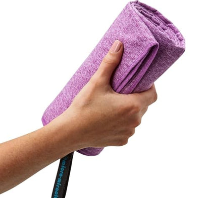 2-Pack Microfiber Towel - XXL Travel Quick Dry and Extra Soft Microfiber Towels, Lightweight and Compact for Gym, Swim Practice, Travel, Backpacking, Camping, RV, Beach, Camping - color: Purple Marle