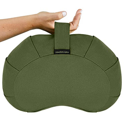 Retrospec Sedona Meditation Cushion, Buckwheat Pillow, Meditation Pillow - color: Basil, size: 1 Count (Pack of 1)