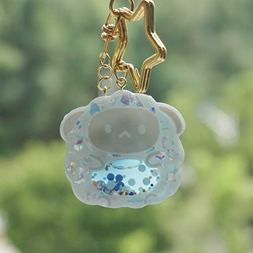 FUNSHOWCASE Epoxy Resin Shaker Molds Set Jewelry Casting Supplies, Bear, Chick, Sheep, Beer Mug, Game Console 5 Silicone Trays with 5 Seal Films, Height 2-2.4inch - color: Keychain Charms Craft 10-Pack