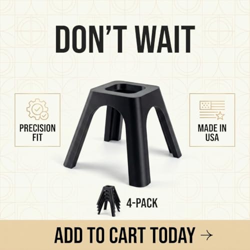 4-Pack Canvas Stands for Paint Pouring | Canvas Feet Risers Elevators Tool Holder for Acrylic Paint Pouring | Suitable for Crafts, Artworks Projects, Handicrafts (Black, 2 Inches) - size: 2 Inches (Pack of 4), style: 2 Inch es