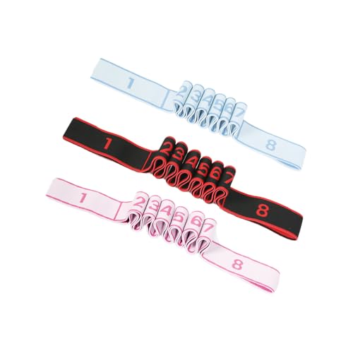 Multi-Loop Yoga Stretching Strap, Non-Slip High-Elastic Resistance Band for Pilates, Gymnastics and Daily Flexibility