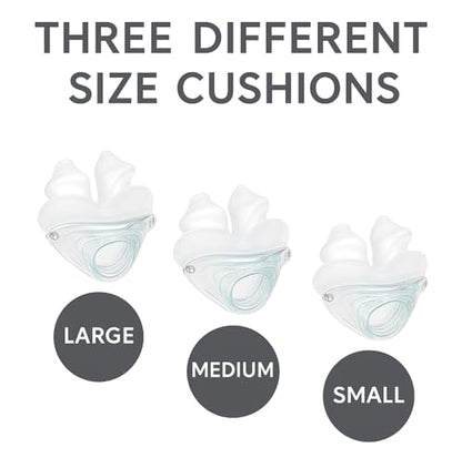 P2 Nasal Pillow Bundle - Comes with 3 Size Cushions - Full Setup Included - Ready to use